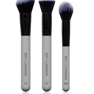 Dewy Skin Brush Set 508 Make-up Brush EDY LONDON Cool Grey   - EDY LONDON PRODUCTS UK - The Best Makeup Brushes - shop.edy.london