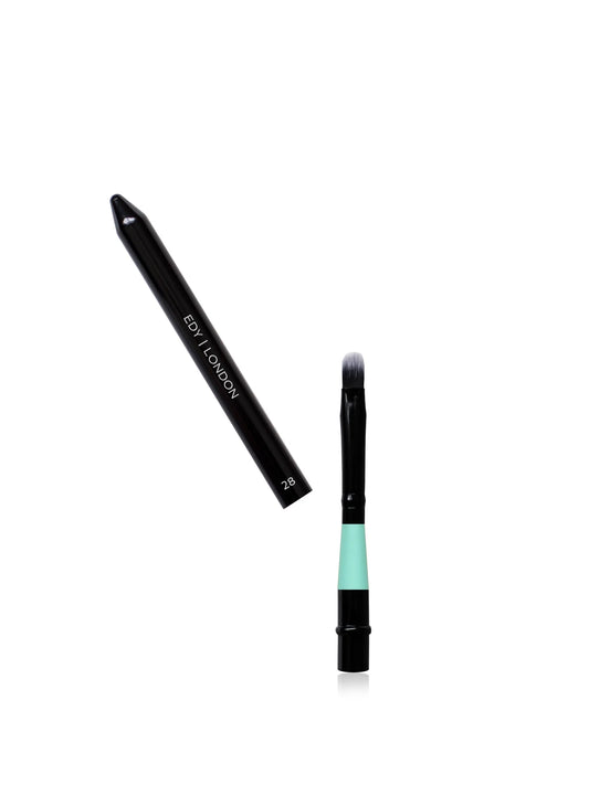 Lip Brush with Cover 28 Make-up Brush EDY LONDON Turquoise   - EDY LONDON PRODUCTS UK - The Best Makeup Brushes - shop.edy.london