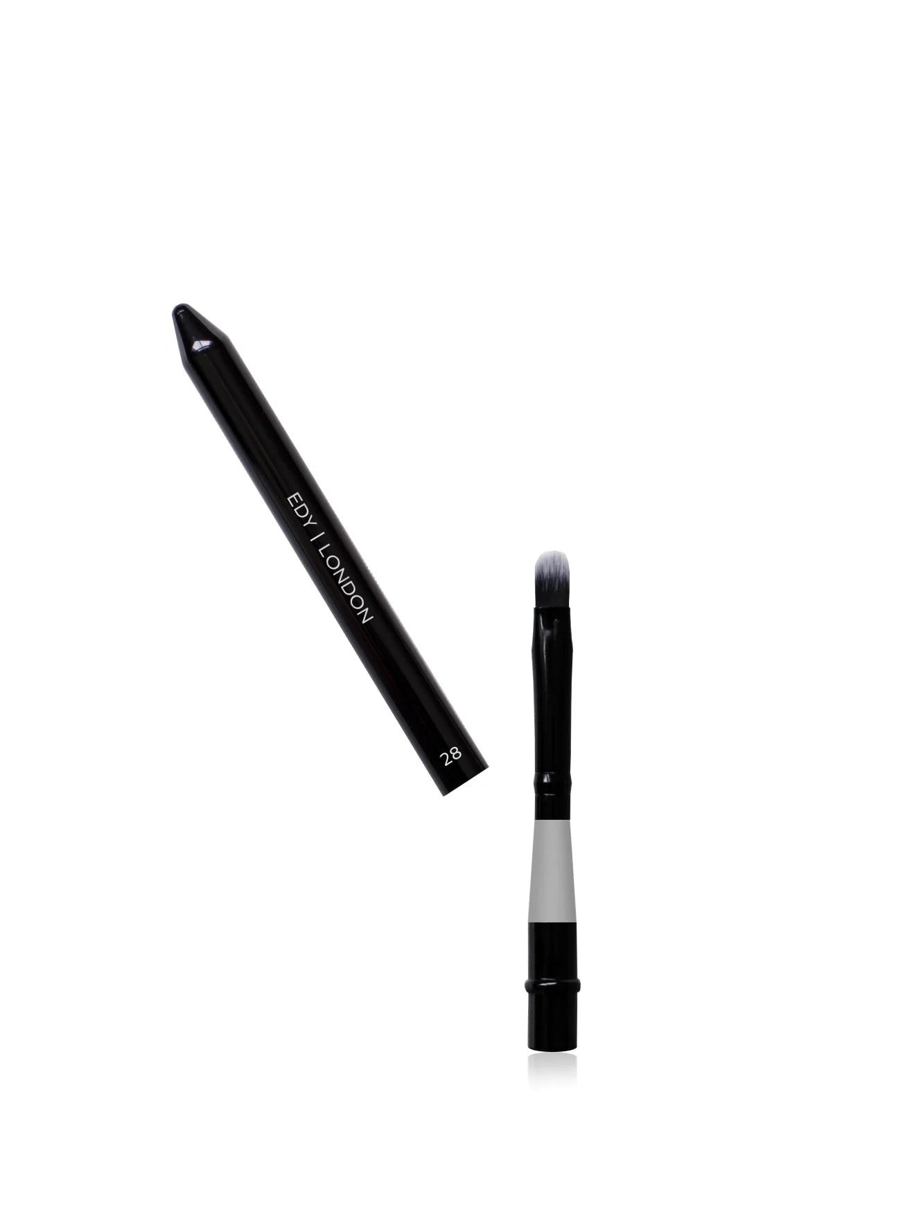 Lip Brush with Cover 28 Make-up Brush EDY LONDON Cool Grey   - EDY LONDON PRODUCTS UK - The Best Makeup Brushes - shop.edy.london