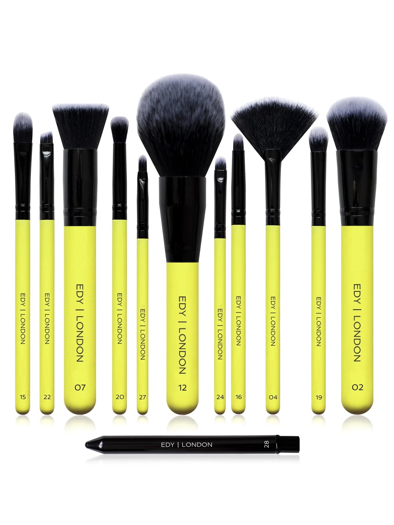 Master Set 509 Make-up Brush EDY LONDON Lemon   - EDY LONDON PRODUCTS UK - The Best Makeup Brushes - shop.edy.london