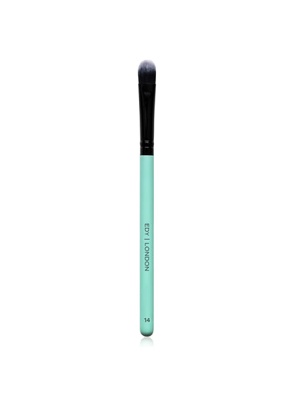 Medium Shader Brush 14 Make-up Brush EDY LONDON Turquoise   - EDY LONDON PRODUCTS UK - The Best Makeup Brushes - shop.edy.london
