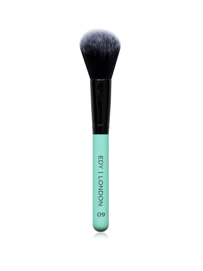 Small Domed Blush Brush 09 Make-up Brush EDY LONDON Turquoise   - EDY LONDON PRODUCTS UK - The Best Makeup Brushes - shop.edy.london