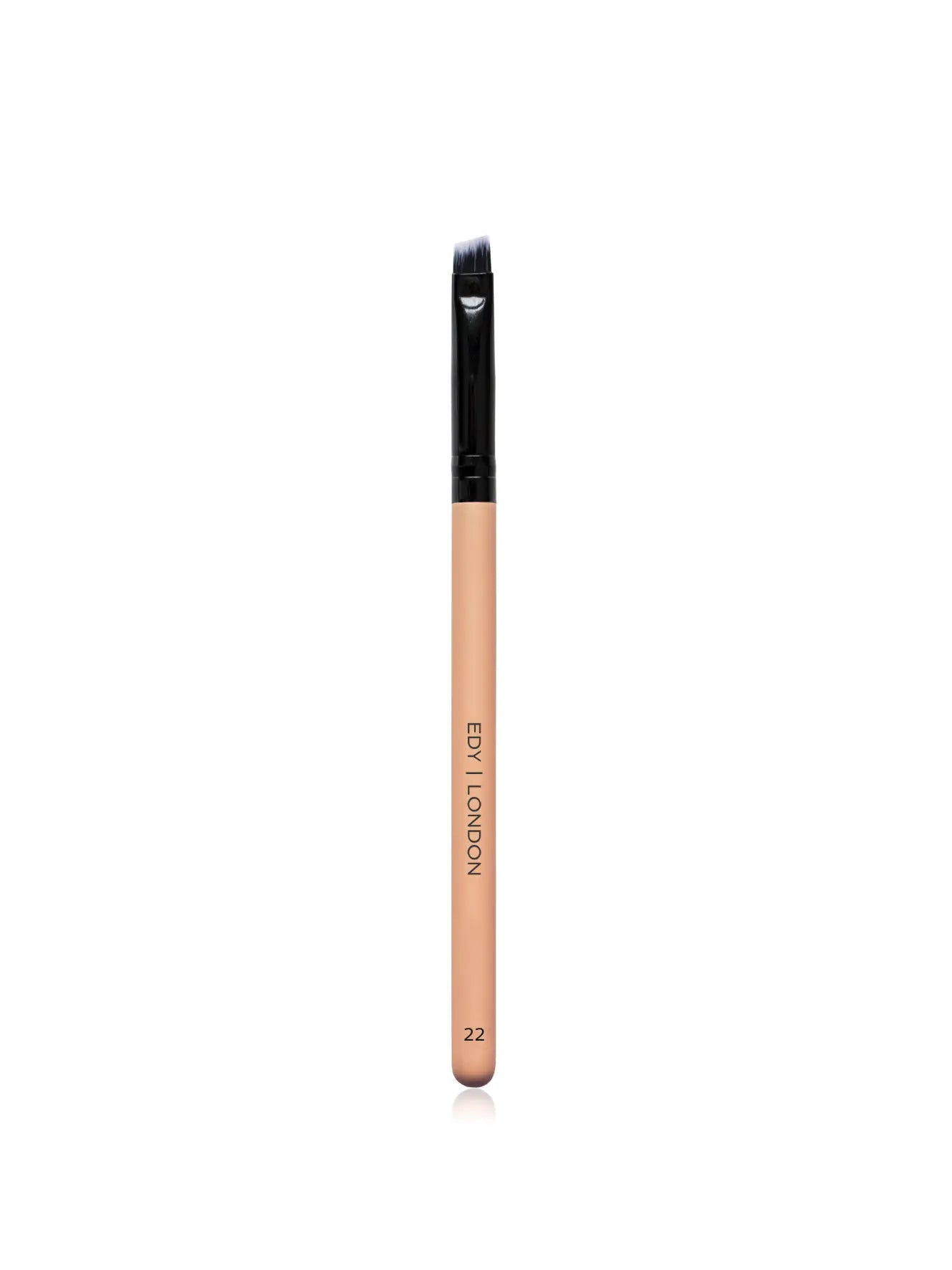 Angled Brow Brush 22 Make-up Brush EDY LONDON Pale Pink   - EDY LONDON PRODUCTS UK - The Best Makeup Brushes - shop.edy.london