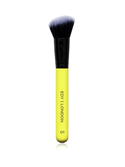 Angled Contour Face Brush 01 Make-up Brush EDY LONDON Lemon   - EDY LONDON PRODUCTS UK - The Best Makeup Brushes - shop.edy.london