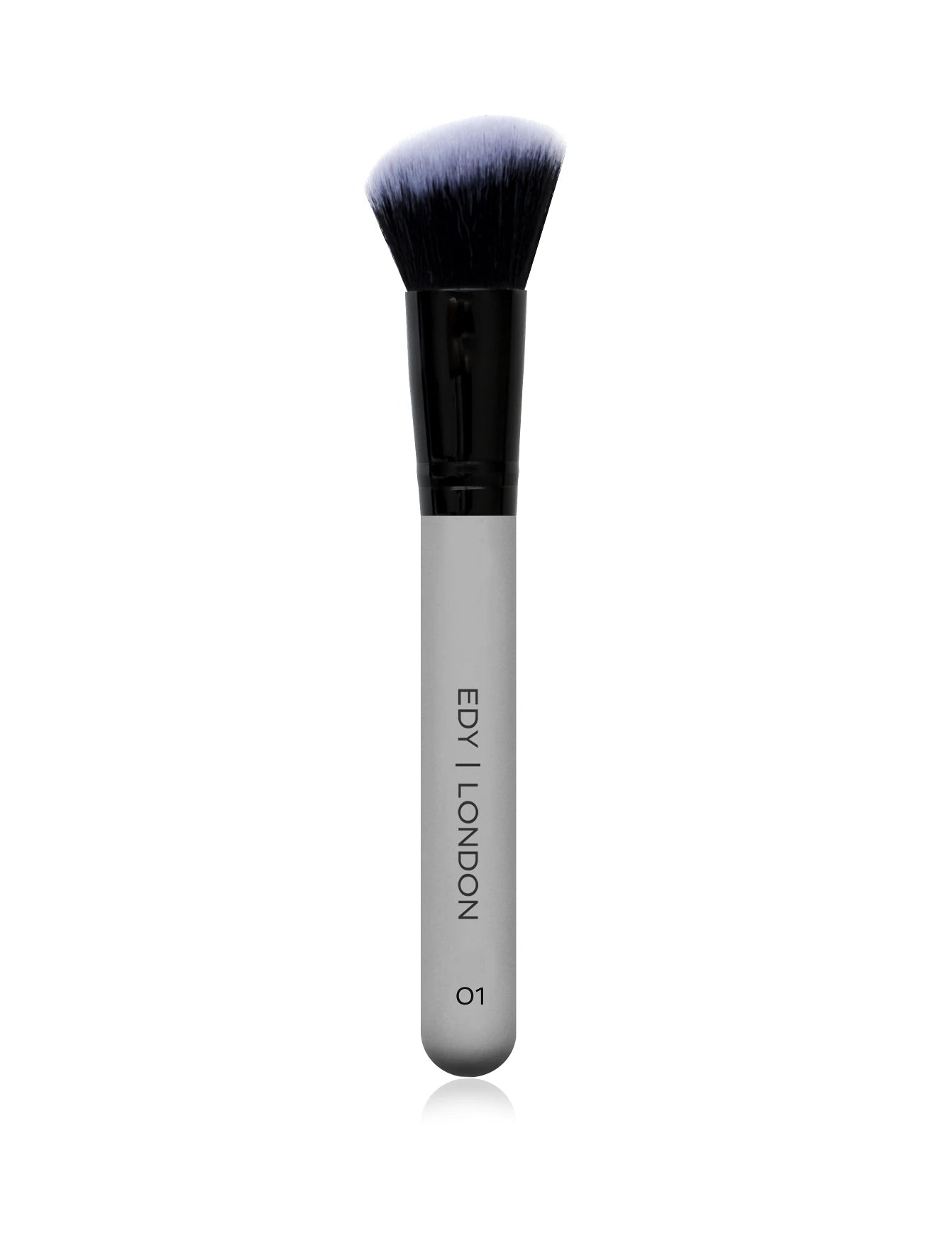 Angled Contour Face Brush 01 Make-up Brush EDY LONDON Cool Grey   - EDY LONDON PRODUCTS UK - The Best Makeup Brushes - shop.edy.london