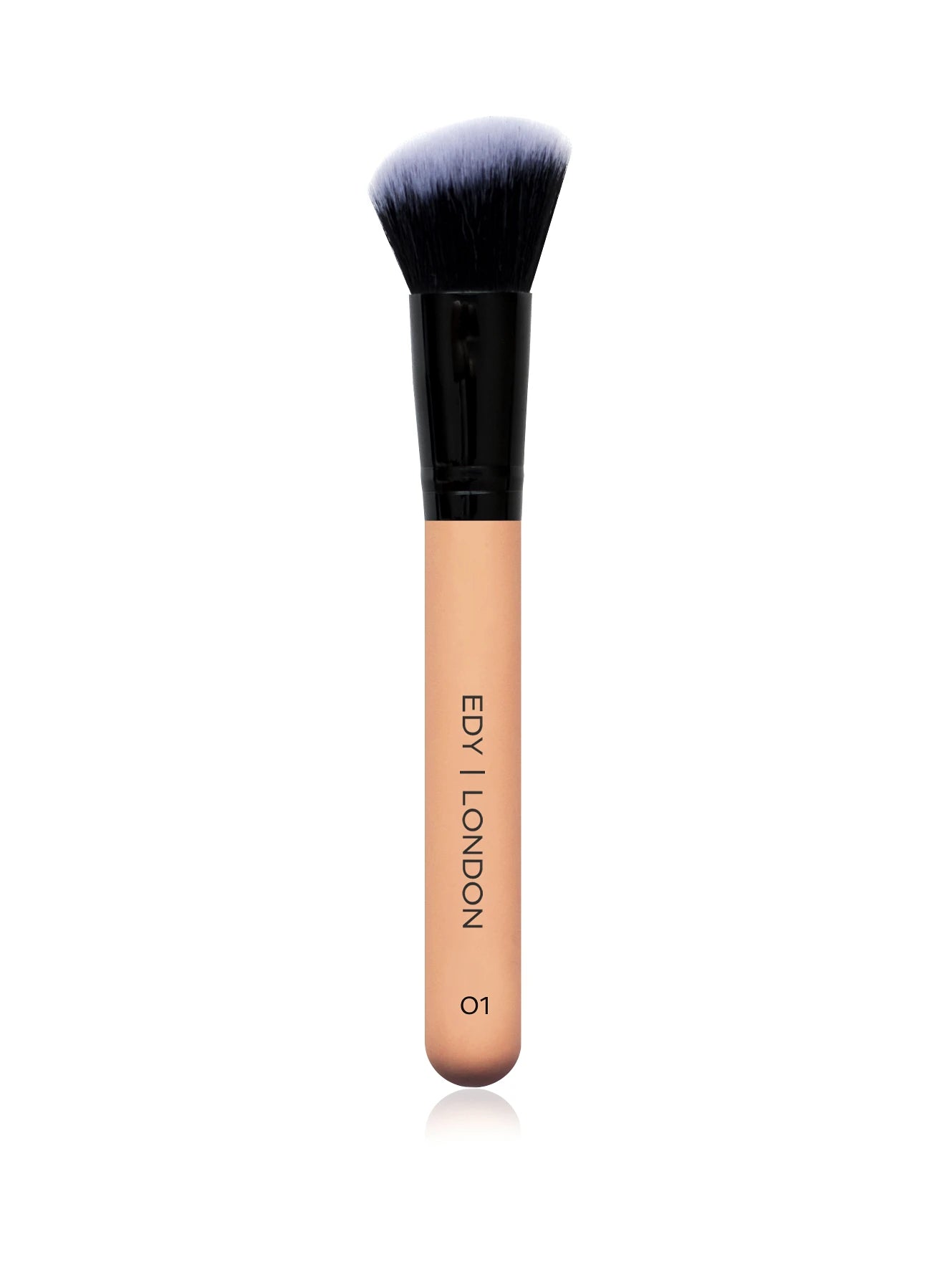 Angled Contour Face Brush 01 Make-up Brush EDY LONDON Pale Pink   - EDY LONDON PRODUCTS UK - The Best Makeup Brushes - shop.edy.london