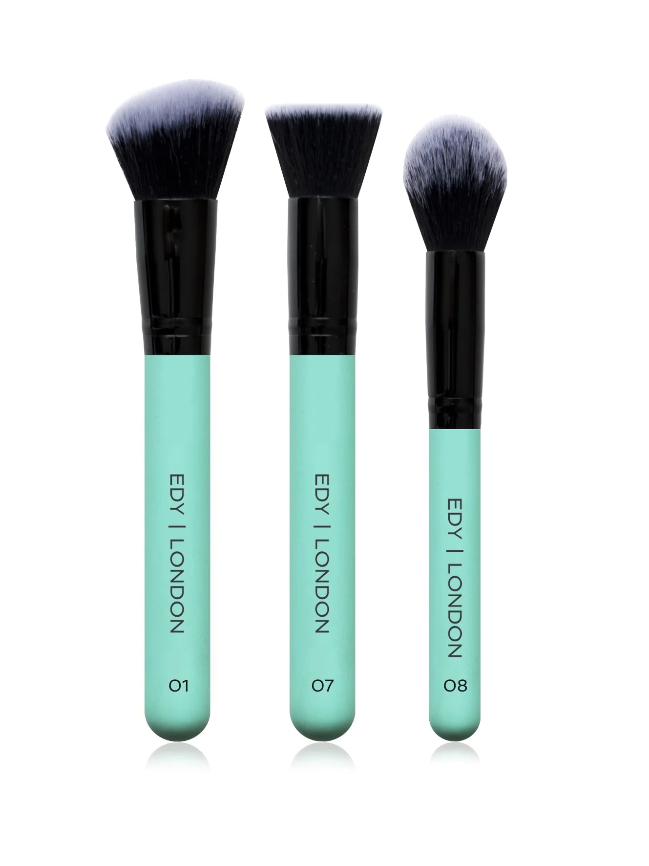 Dewy Skin Brush Set 508 Make-up Brush EDY LONDON Turquoise   - EDY LONDON PRODUCTS UK - The Best Makeup Brushes - shop.edy.london