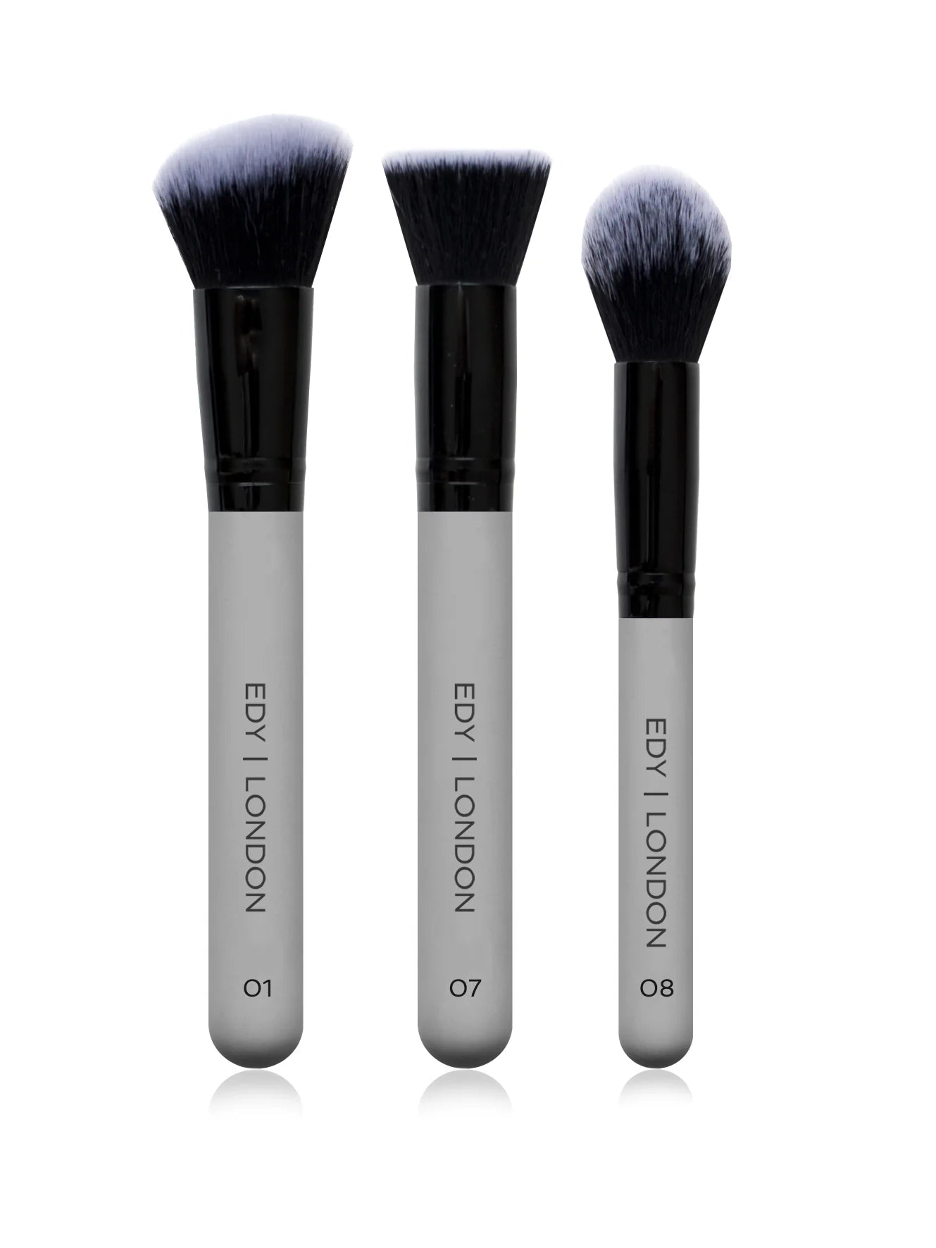 Dewy Skin Brush Set 508 Make-up Brush EDY LONDON Cool Grey   - EDY LONDON PRODUCTS UK - The Best Makeup Brushes - shop.edy.london