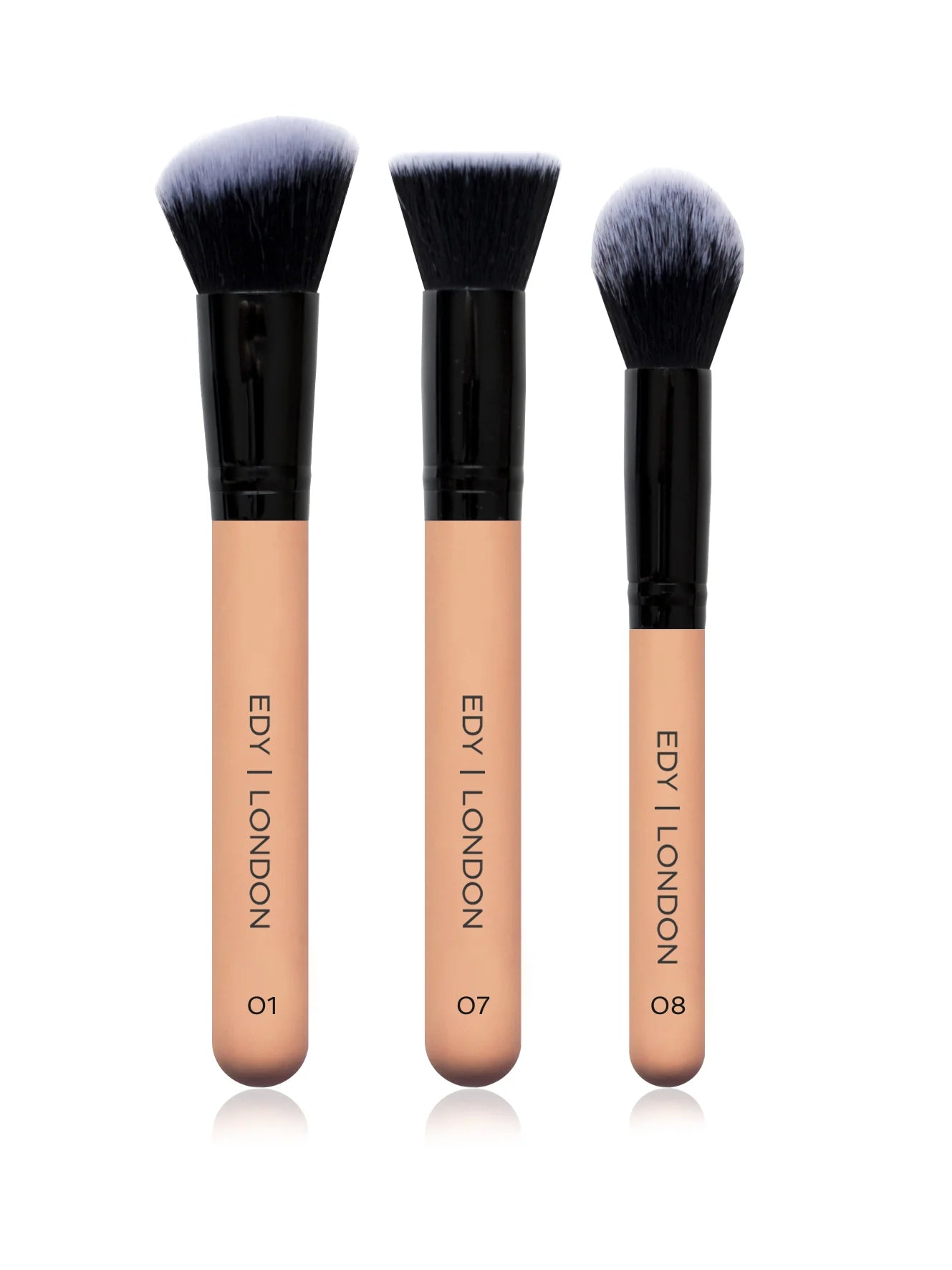 Dewy Skin Brush Set 508 Make-up Brush EDY LONDON Pale Pink   - EDY LONDON PRODUCTS UK - The Best Makeup Brushes - shop.edy.london