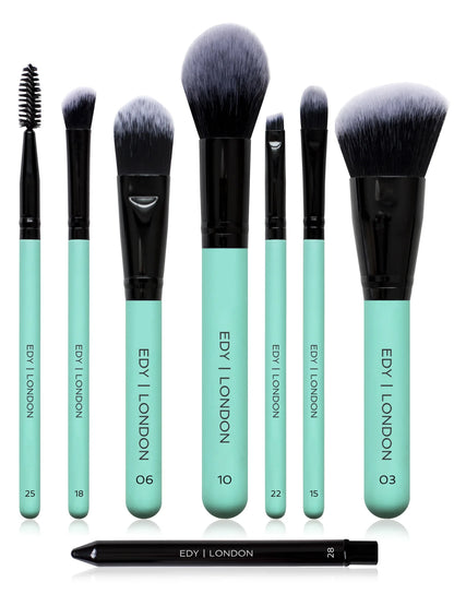 Essential Brush Set 505 Make-up Brush EDY LONDON Turquoise   - EDY LONDON PRODUCTS UK - The Best Makeup Brushes - shop.edy.london