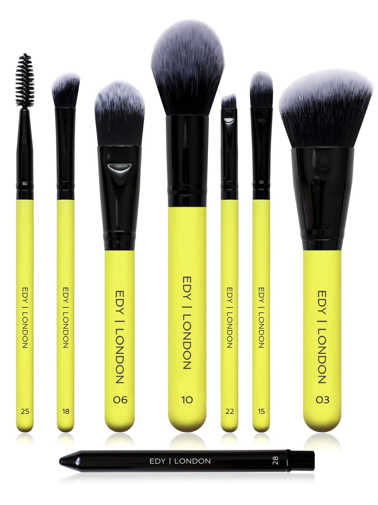 Essential Brush Set 505 Make-up Brush EDY LONDON Lemon   - EDY LONDON PRODUCTS UK - The Best Makeup Brushes - shop.edy.london