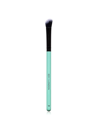 Medium Angled Blender Brush 18 Make-up Brush EDY LONDON Turquoise   - EDY LONDON PRODUCTS UK - The Best Makeup Brushes - shop.edy.london