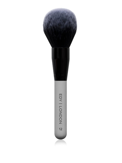 Powder Brush 12 Make-up Brush EDY LONDON Cool Grey   - EDY LONDON PRODUCTS UK - The Best Makeup Brushes - shop.edy.london