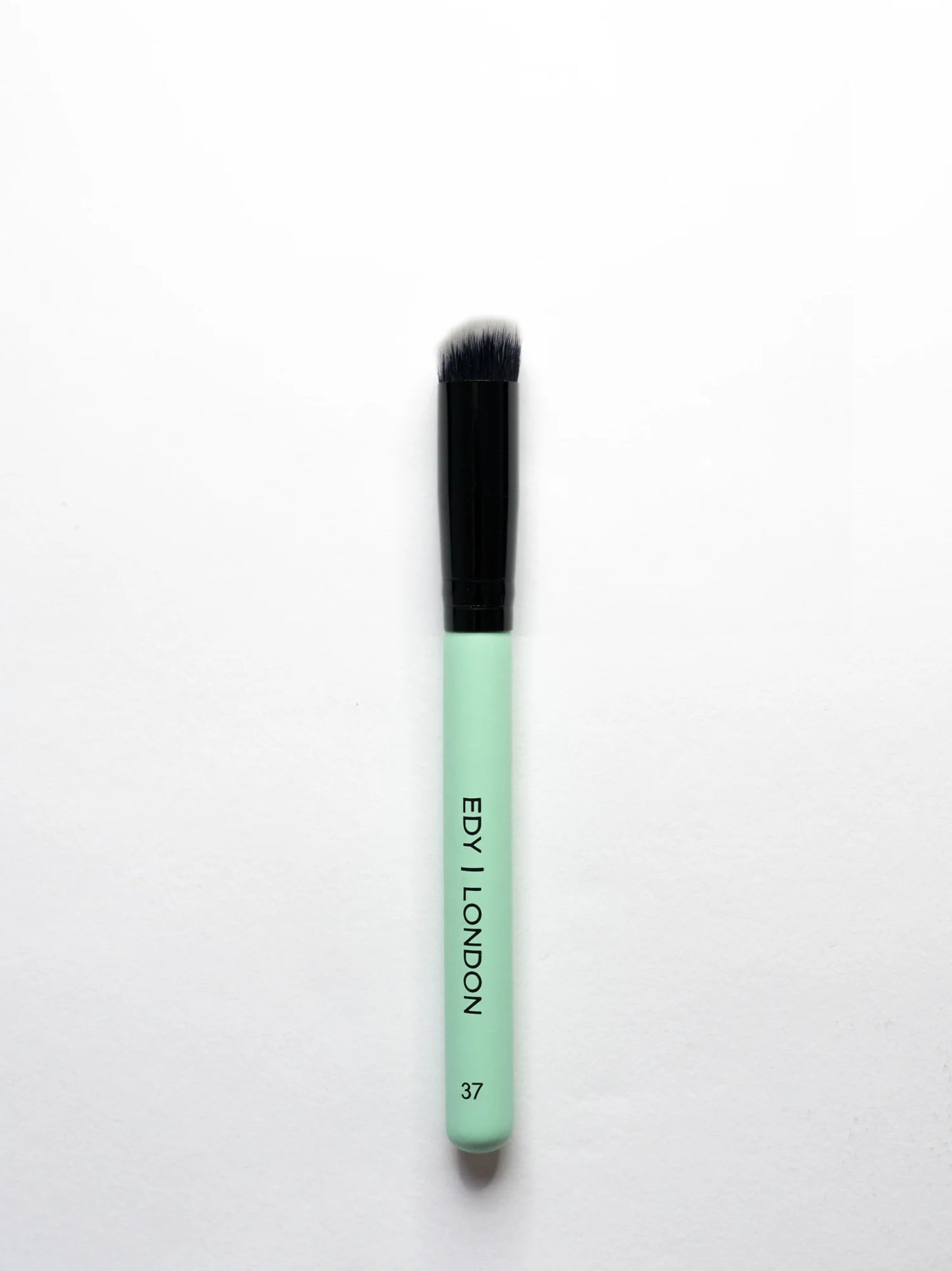 Small Angled Buffing Brush 37 Make-up Brush EDY LONDON Turquoise   - EDY LONDON PRODUCTS UK - The Best Makeup Brushes - shop.edy.london