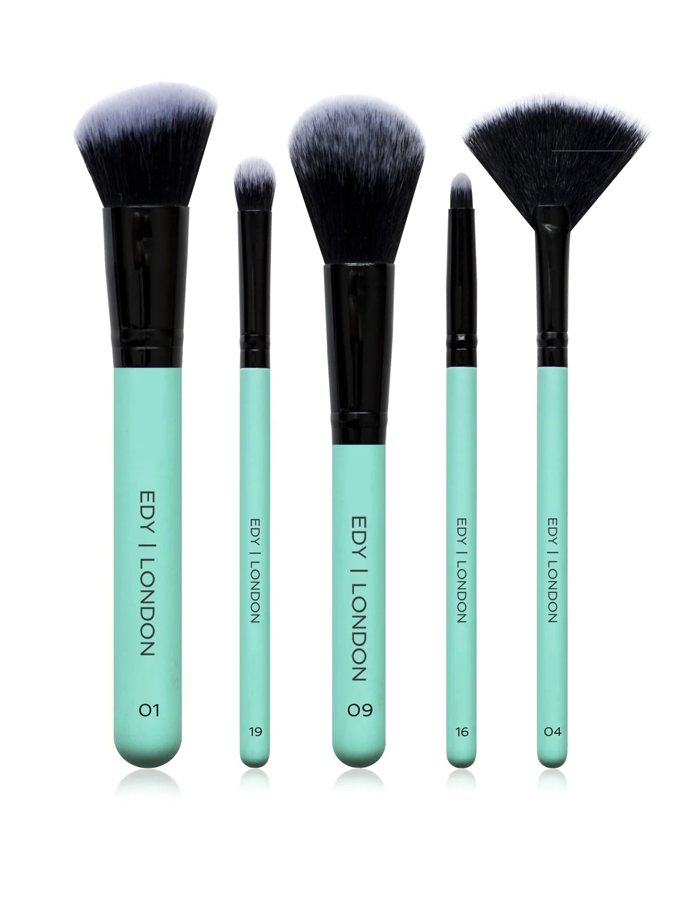 Small Everything Brush Set 501 Make-up Brush EDY LONDON Turquoise   - EDY LONDON PRODUCTS UK - The Best Makeup Brushes - shop.edy.london